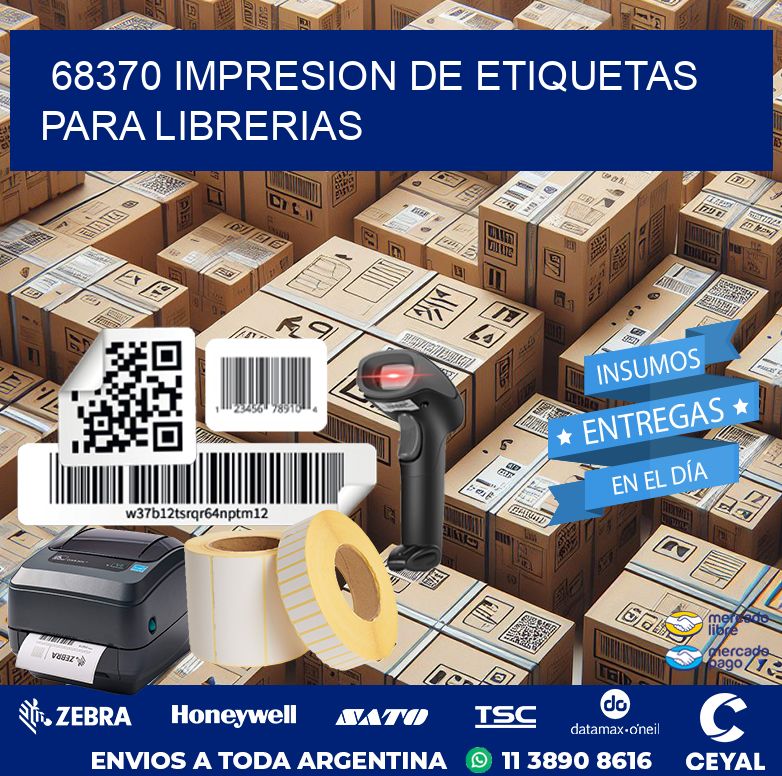 68370 IMPRESION DE ETIQUETAS PARA LIBRERIAS