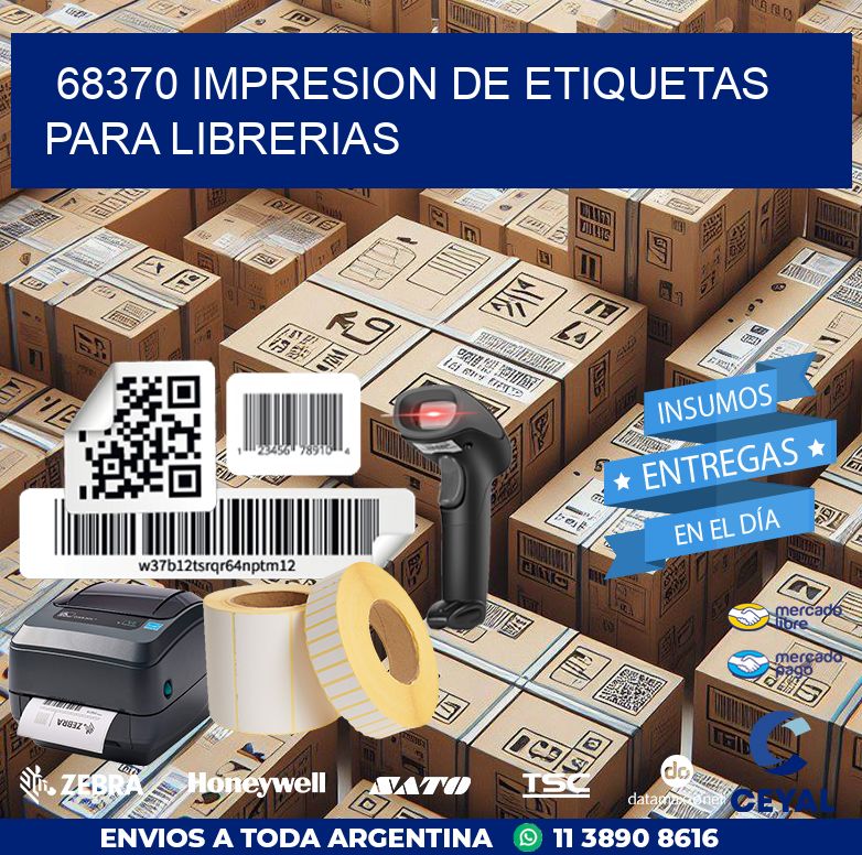 68370 IMPRESION DE ETIQUETAS PARA LIBRERIAS