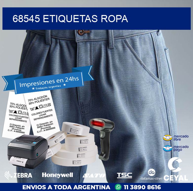 68545 ETIQUETAS ROPA