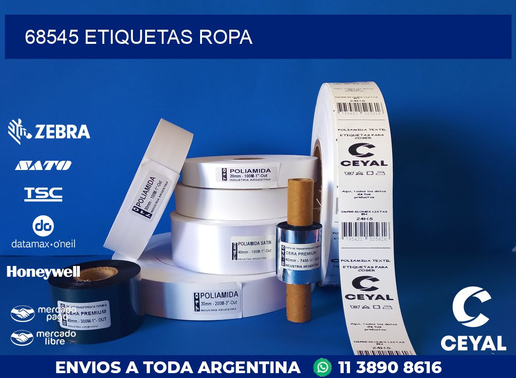 68545 ETIQUETAS ROPA