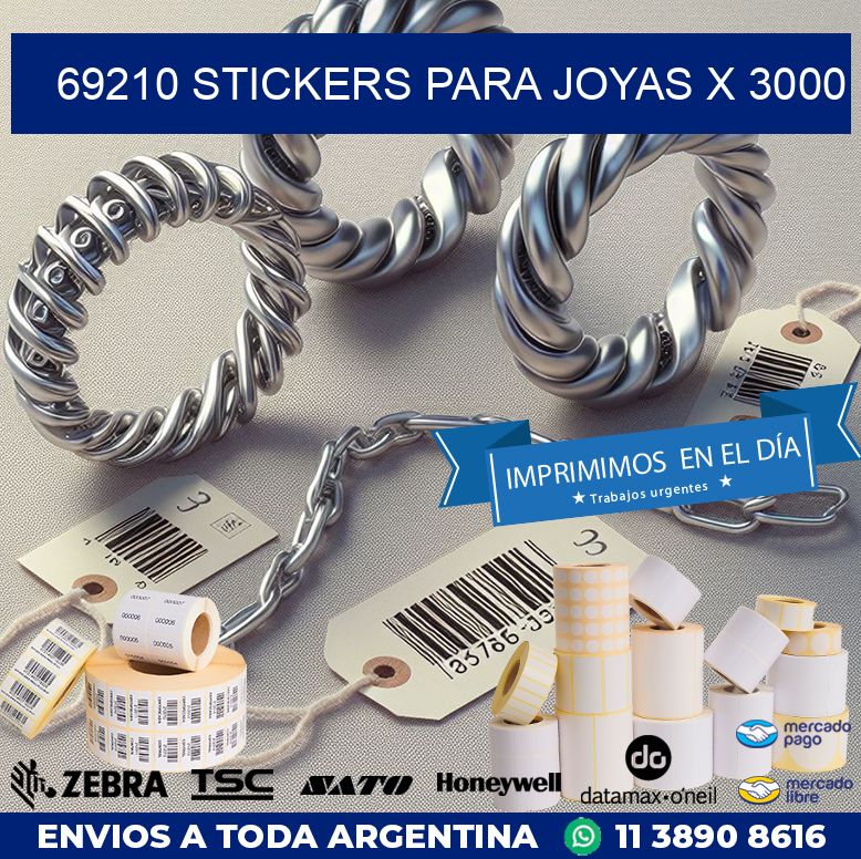 69210 STICKERS PARA JOYAS X 3000