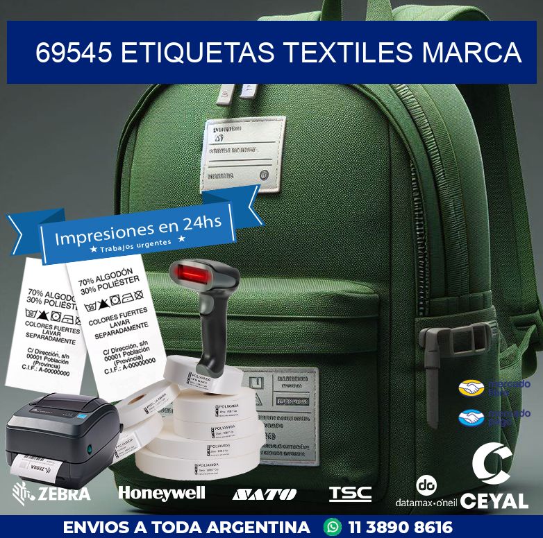 69545 ETIQUETAS TEXTILES MARCA