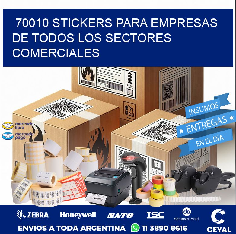 70010 STICKERS PARA EMPRESAS DE TODOS LOS SECTORES COMERCIALES