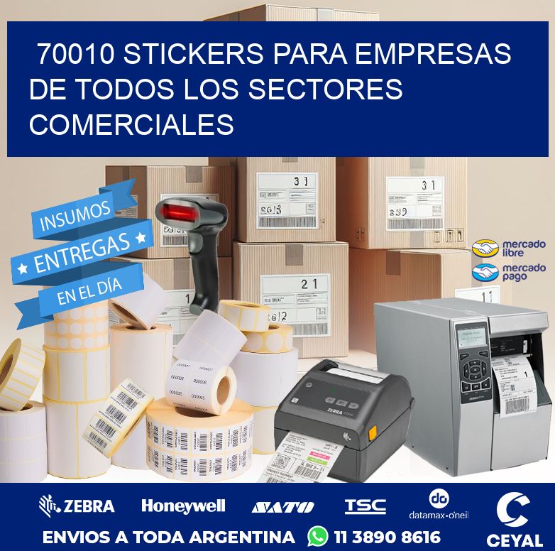 70010 STICKERS PARA EMPRESAS DE TODOS LOS SECTORES COMERCIALES