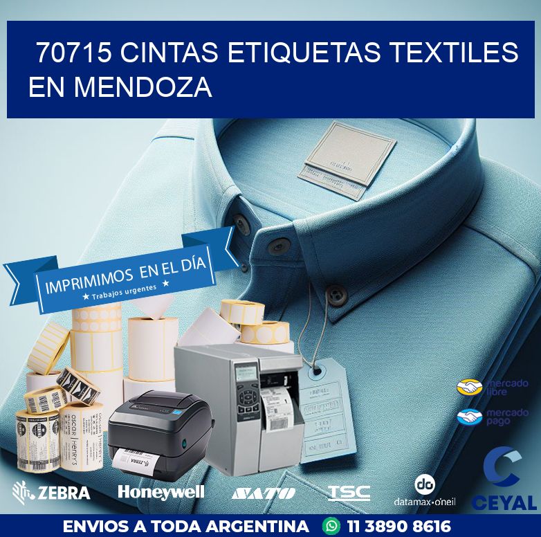 70715 CINTAS ETIQUETAS TEXTILES EN MENDOZA