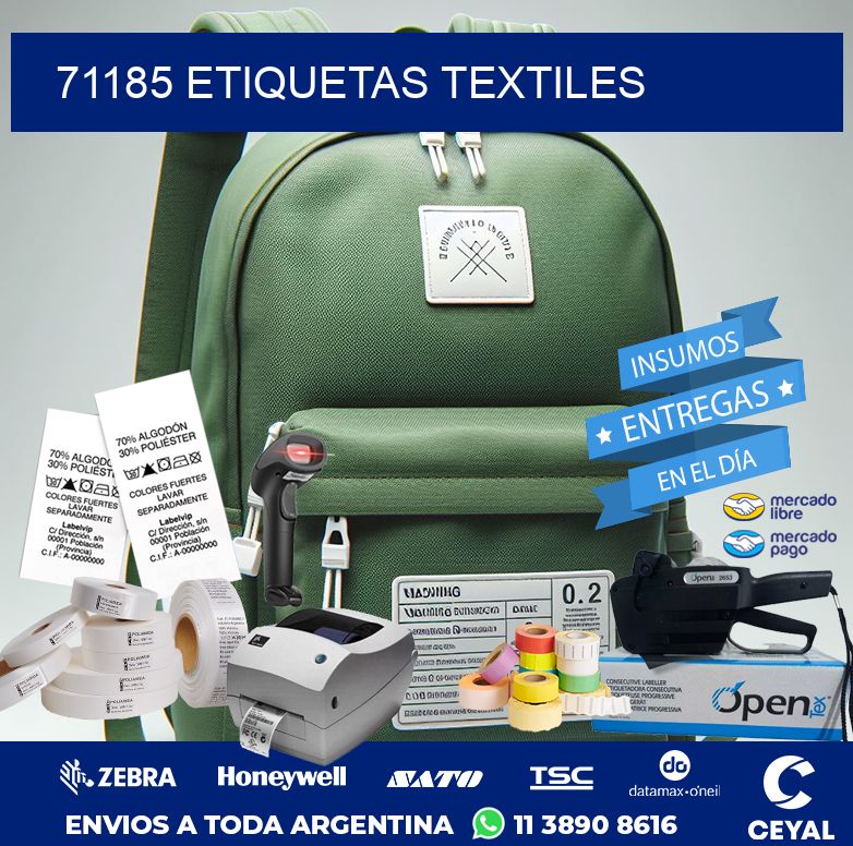 71185 ETIQUETAS TEXTILES
