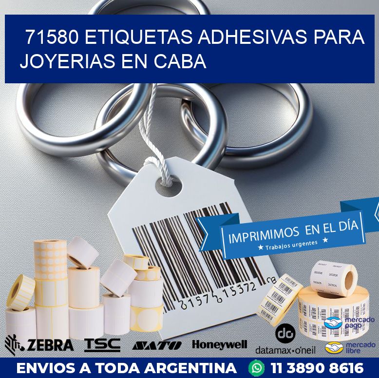 71580 ETIQUETAS ADHESIVAS PARA JOYERIAS EN CABA