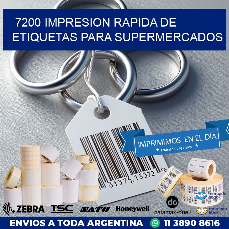 7200 IMPRESION RAPIDA DE ETIQUETAS PARA SUPERMERCADOS