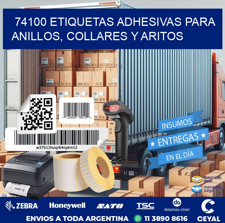 74100 ETIQUETAS ADHESIVAS PARA ANILLOS, COLLARES Y ARITOS