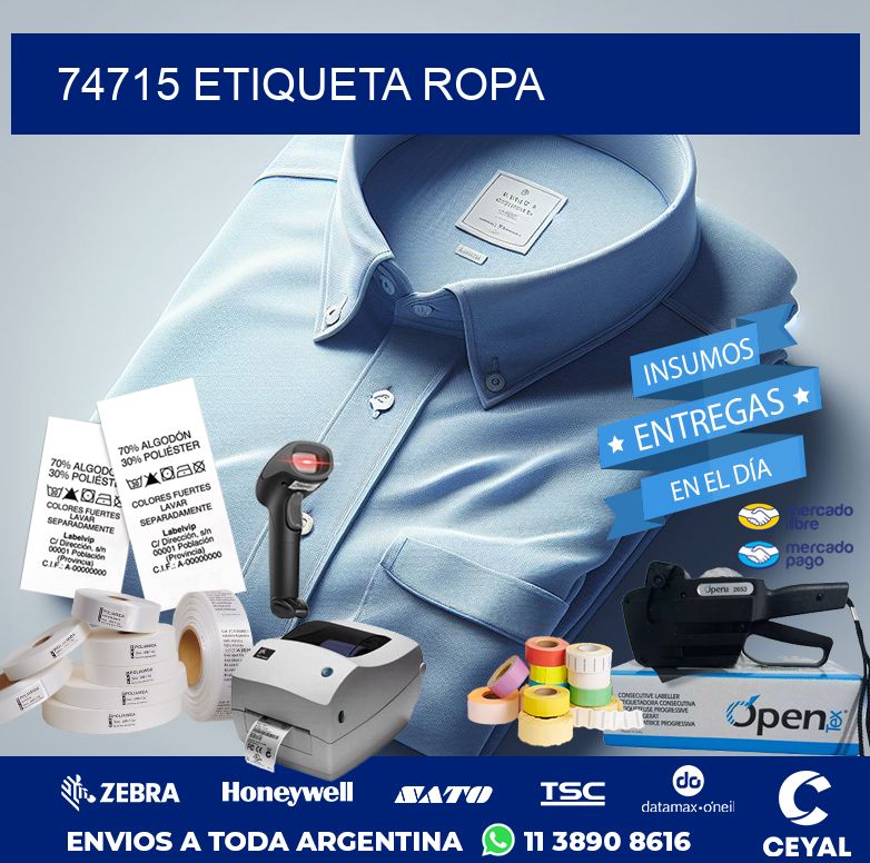 74715 ETIQUETA ROPA