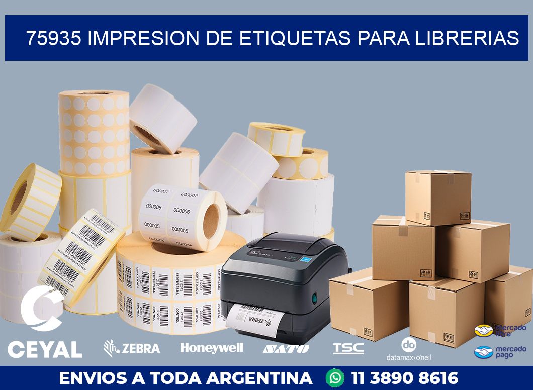 75935 IMPRESION DE ETIQUETAS PARA LIBRERIAS