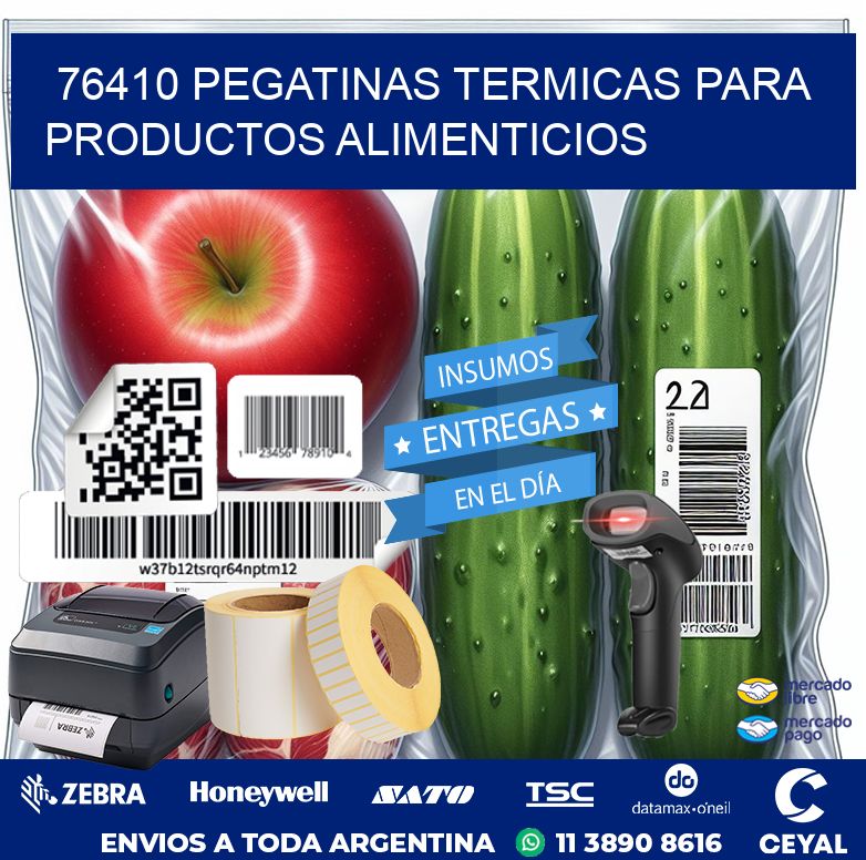 76410 PEGATINAS TERMICAS PARA PRODUCTOS ALIMENTICIOS