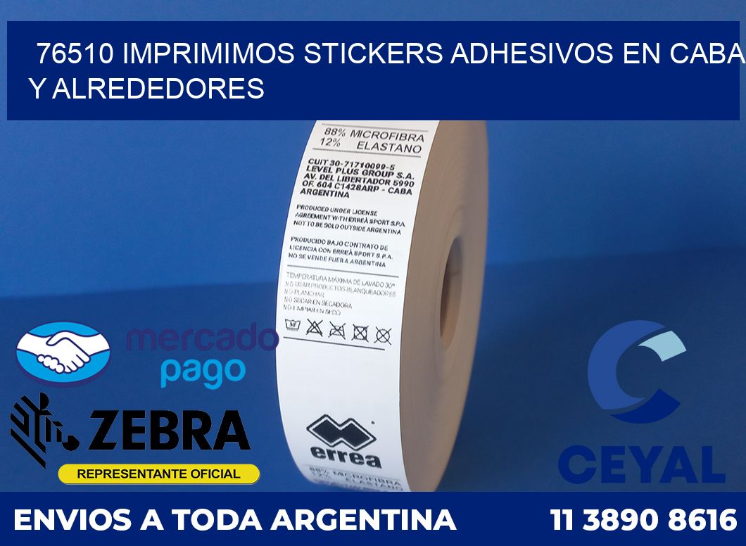76510 IMPRIMIMOS STICKERS ADHESIVOS EN CABA Y ALREDEDORES