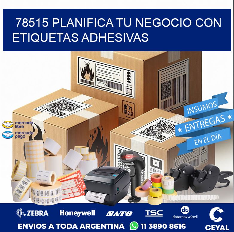 78515 PLANIFICA TU NEGOCIO CON ETIQUETAS ADHESIVAS