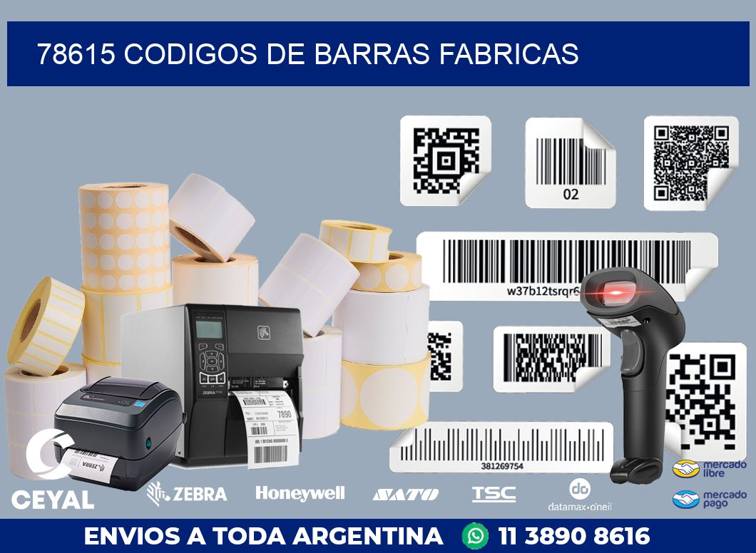78615 CODIGOS DE BARRAS FABRICAS