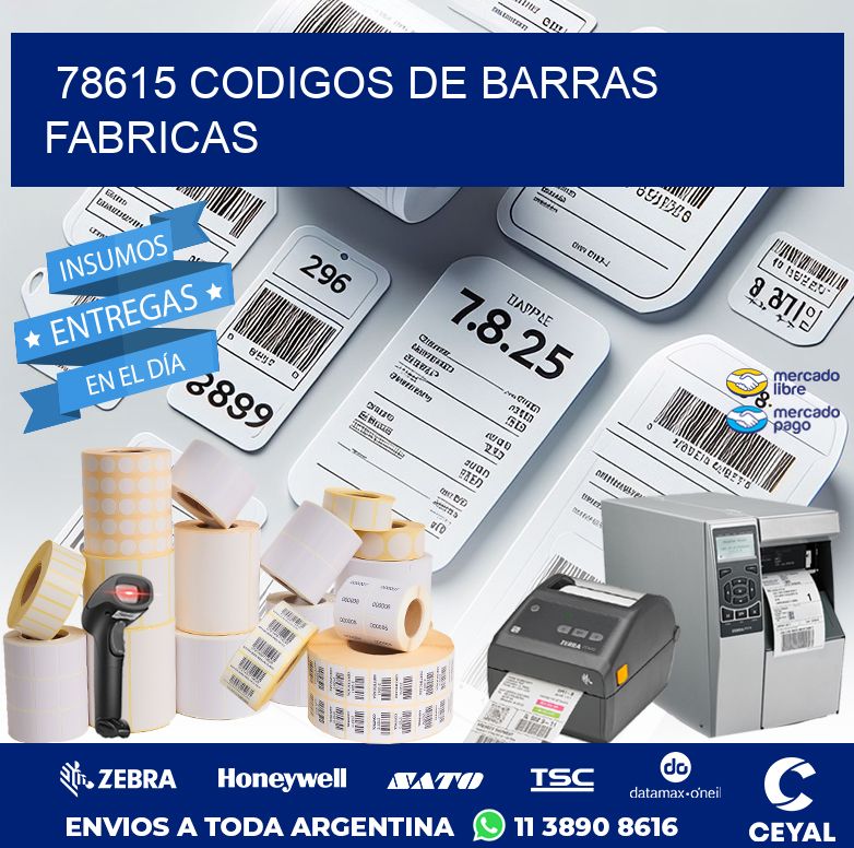 78615 CODIGOS DE BARRAS FABRICAS