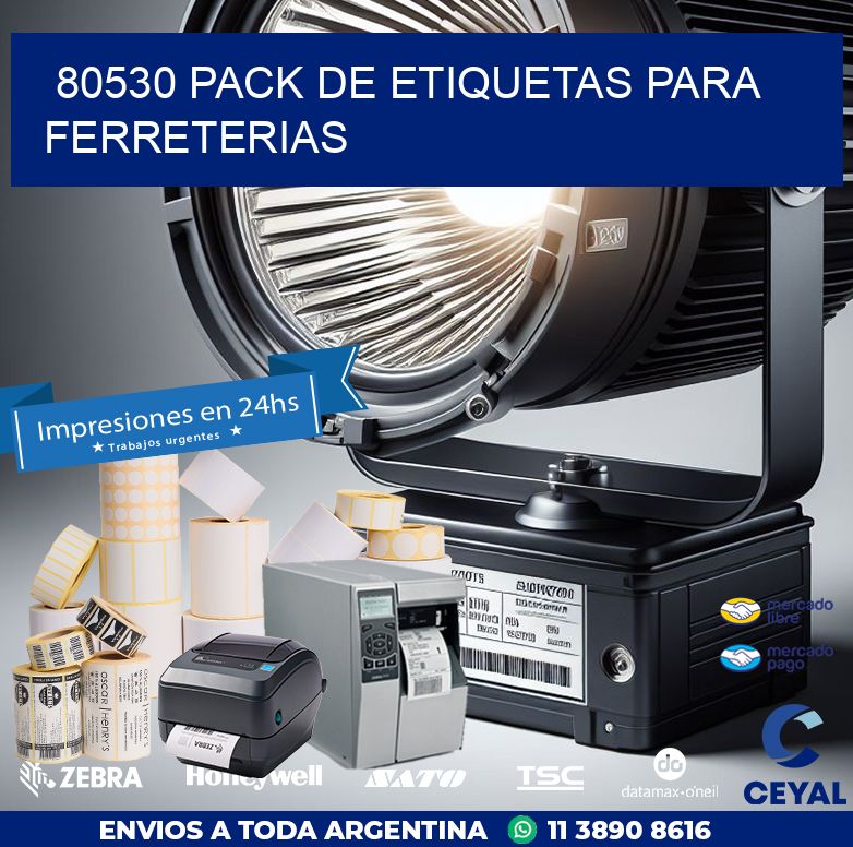 80530 PACK DE ETIQUETAS PARA FERRETERIAS