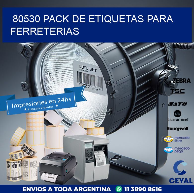 80530 PACK DE ETIQUETAS PARA FERRETERIAS