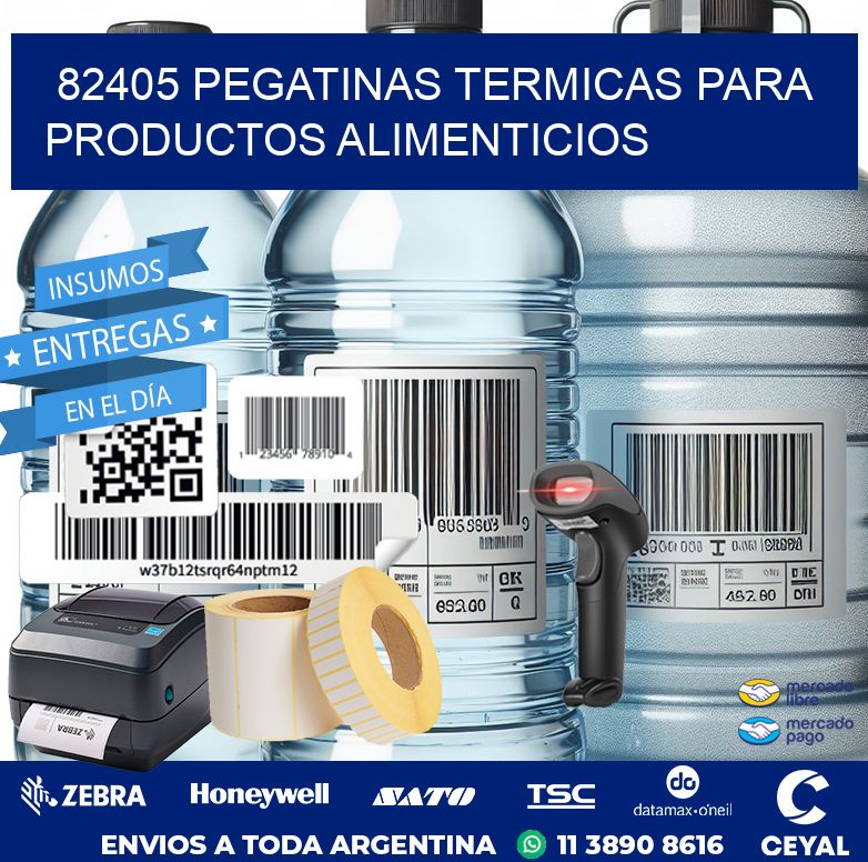 82405 PEGATINAS TERMICAS PARA PRODUCTOS ALIMENTICIOS
