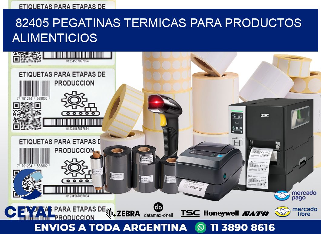82405 PEGATINAS TERMICAS PARA PRODUCTOS ALIMENTICIOS