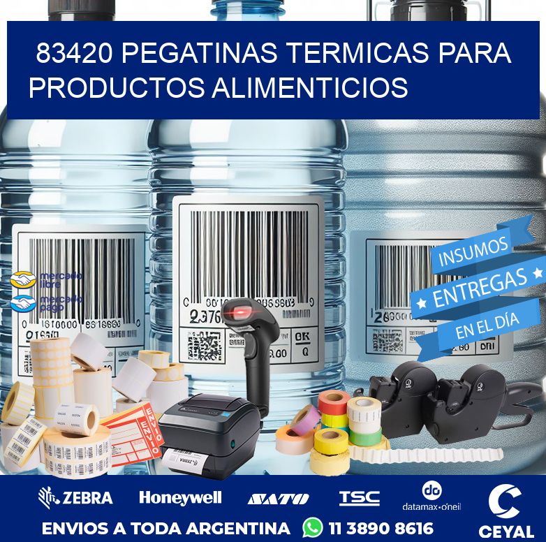 83420 PEGATINAS TERMICAS PARA PRODUCTOS ALIMENTICIOS