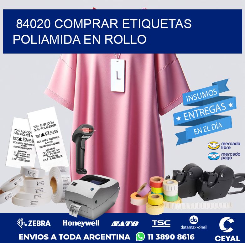 84020 COMPRAR ETIQUETAS POLIAMIDA EN ROLLO