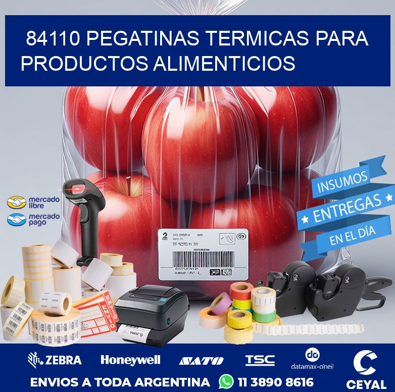 84110 PEGATINAS TERMICAS PARA PRODUCTOS ALIMENTICIOS