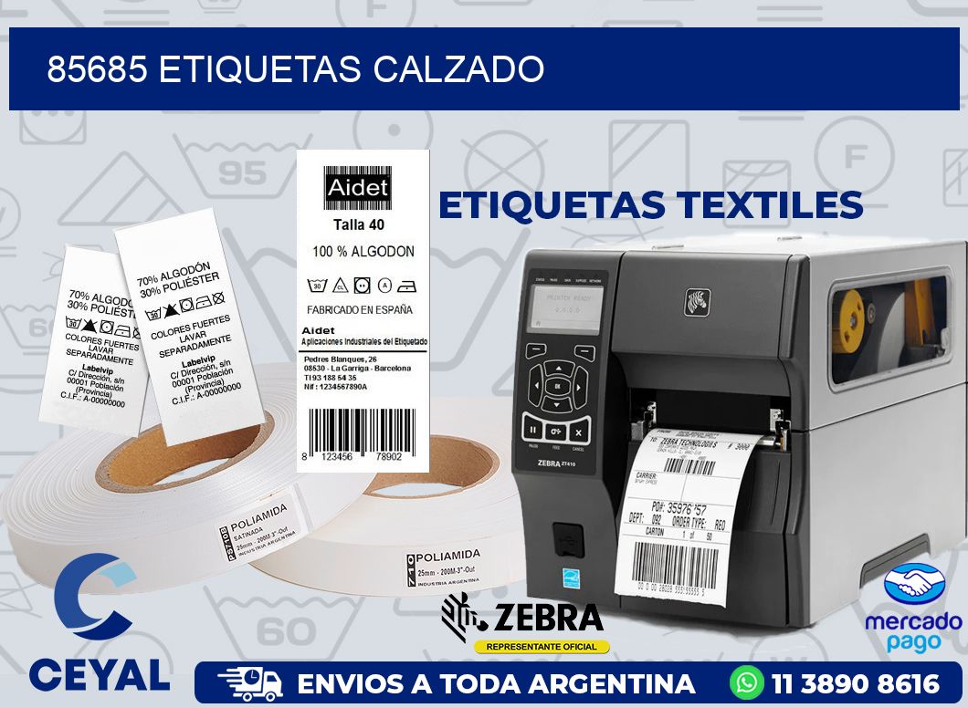 85685 ETIQUETAS CALZADO