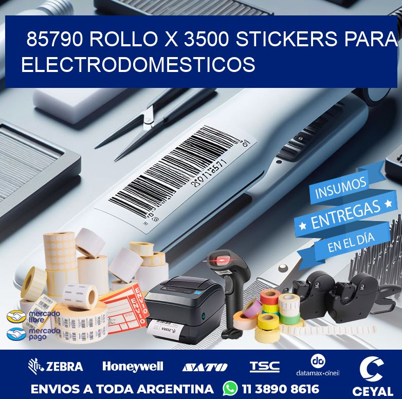 85790 ROLLO X 3500 STICKERS PARA ELECTRODOMESTICOS