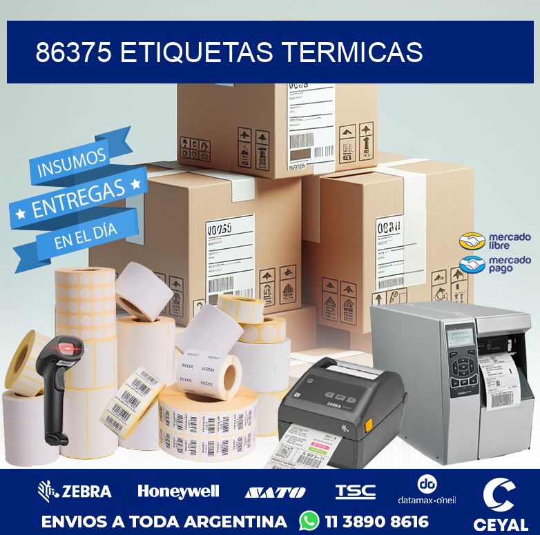 86375 ETIQUETAS TERMICAS
