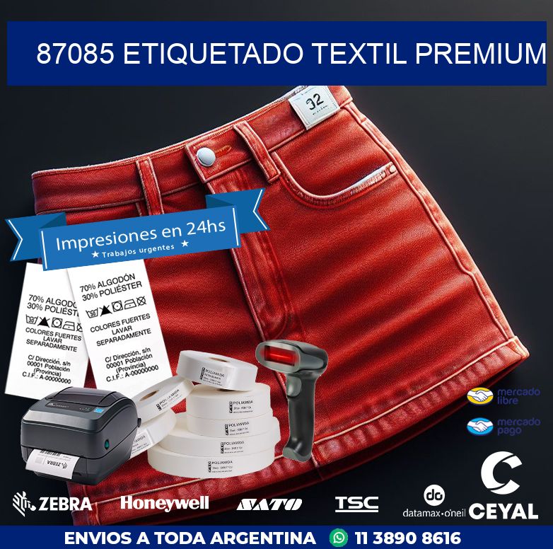 87085 ETIQUETADO TEXTIL PREMIUM