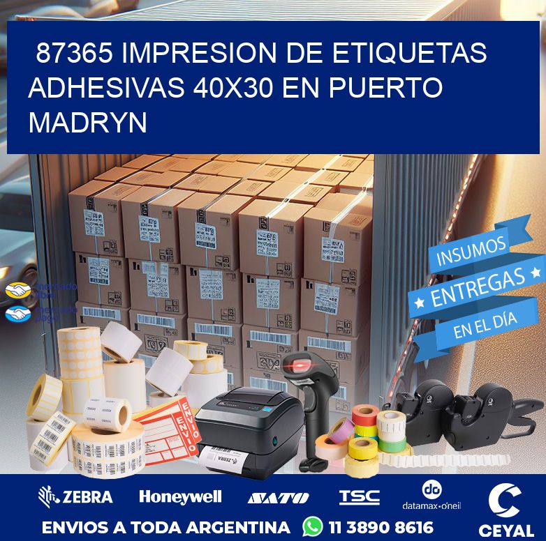 87365 IMPRESION DE ETIQUETAS ADHESIVAS 40X30 EN PUERTO MADRYN