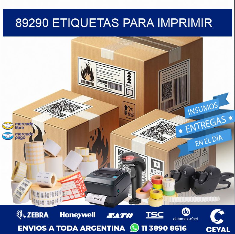 89290 ETIQUETAS PARA IMPRIMIR