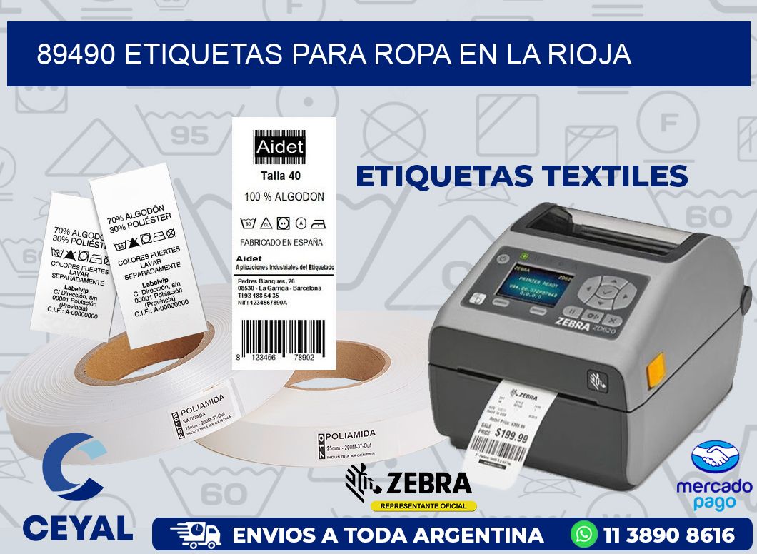 89490 ETIQUETAS PARA ROPA EN LA RIOJA