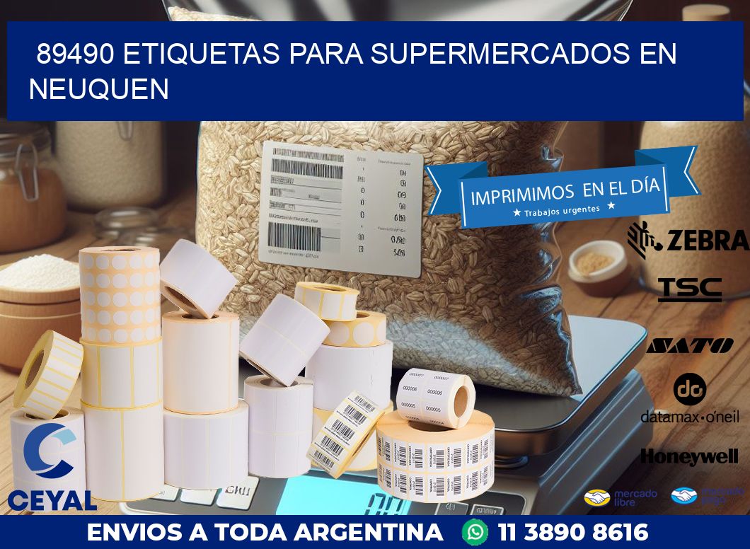 89490 ETIQUETAS PARA SUPERMERCADOS EN NEUQUEN