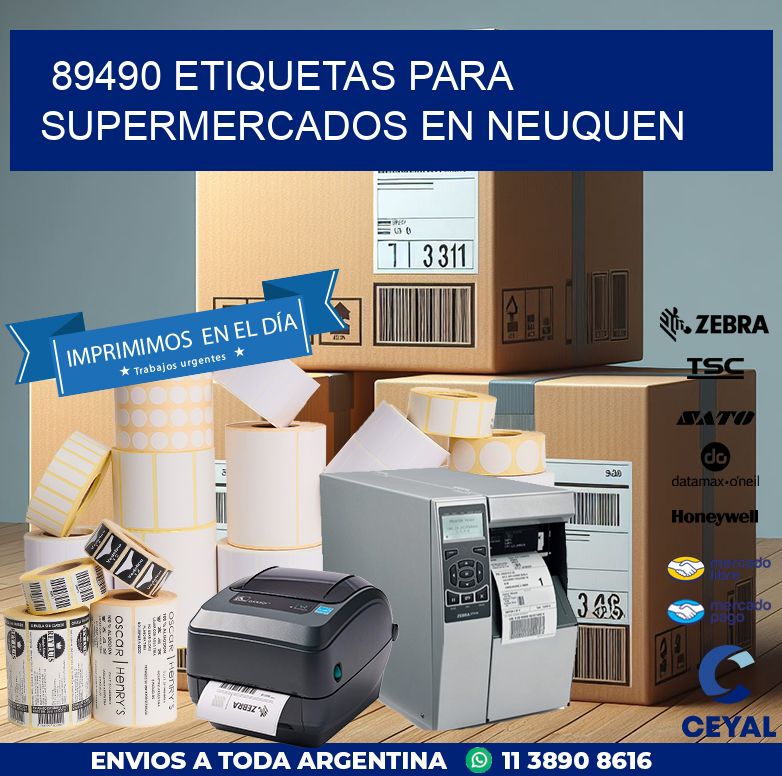 89490 ETIQUETAS PARA SUPERMERCADOS EN NEUQUEN
