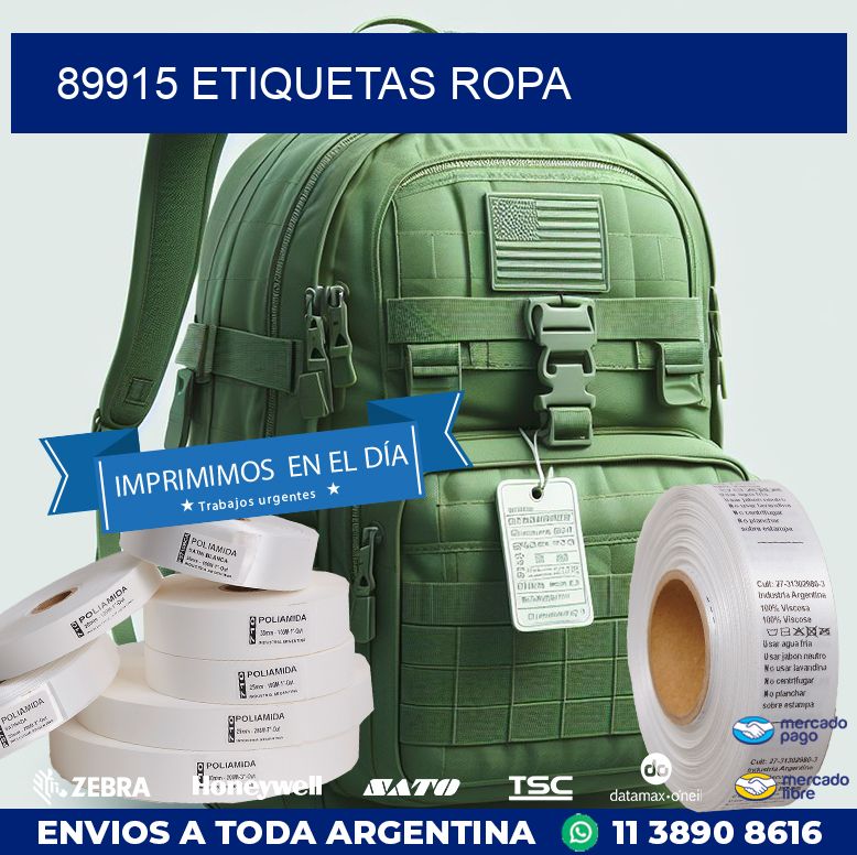 89915 ETIQUETAS ROPA