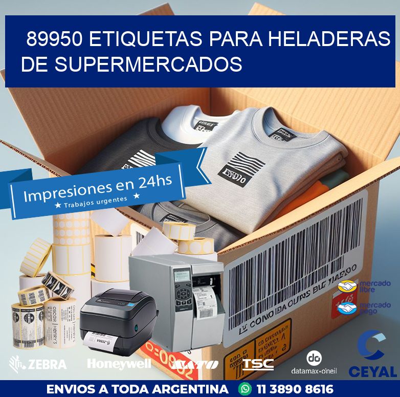 89950 ETIQUETAS PARA HELADERAS DE SUPERMERCADOS