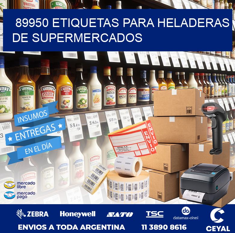 89950 ETIQUETAS PARA HELADERAS DE SUPERMERCADOS