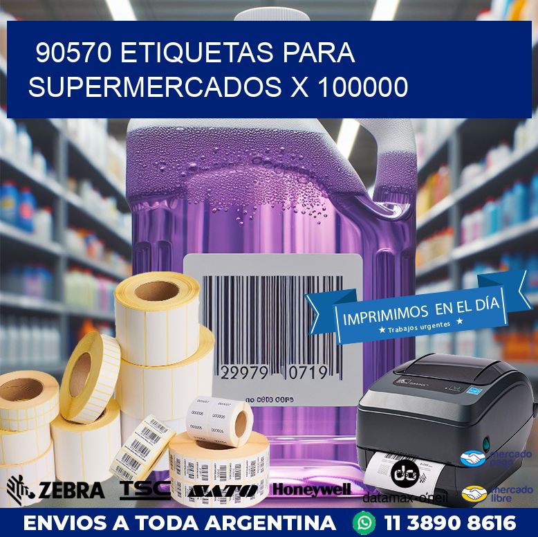 90570 ETIQUETAS PARA SUPERMERCADOS X 100000