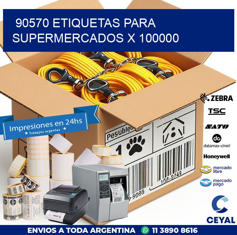 90570 ETIQUETAS PARA SUPERMERCADOS X 100000