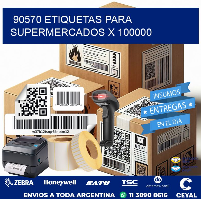 90570 ETIQUETAS PARA SUPERMERCADOS X 100000