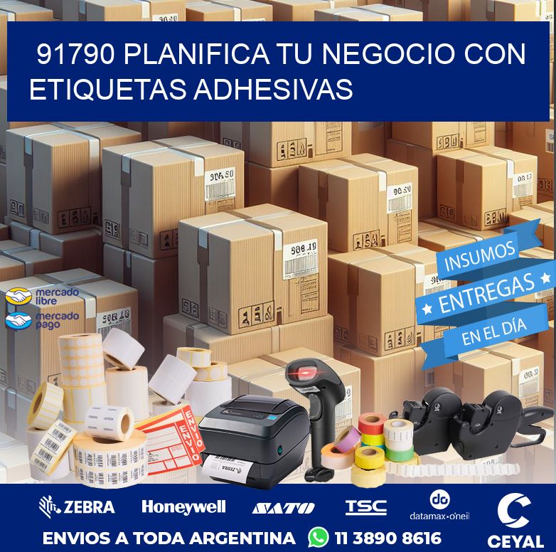 91790 PLANIFICA TU NEGOCIO CON ETIQUETAS ADHESIVAS