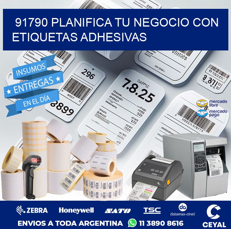 91790 PLANIFICA TU NEGOCIO CON ETIQUETAS ADHESIVAS