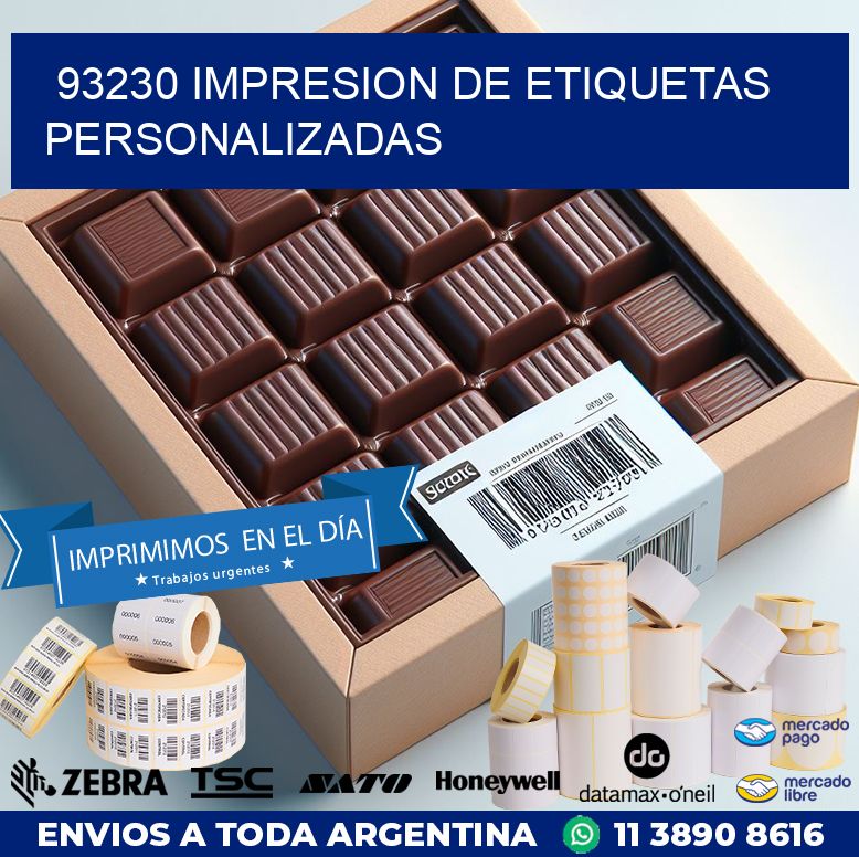 93230 IMPRESION DE ETIQUETAS PERSONALIZADAS