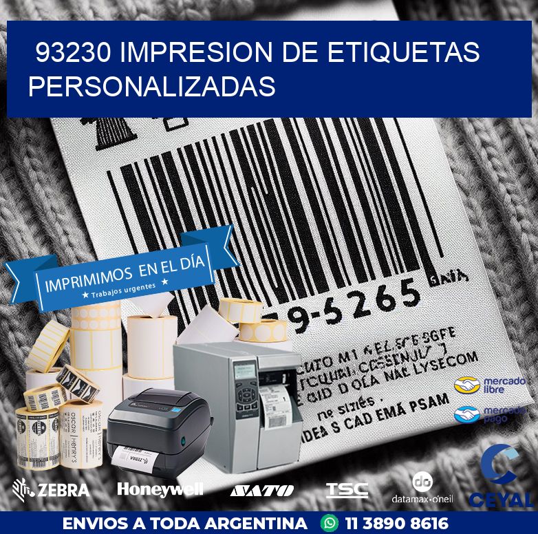 93230 IMPRESION DE ETIQUETAS PERSONALIZADAS