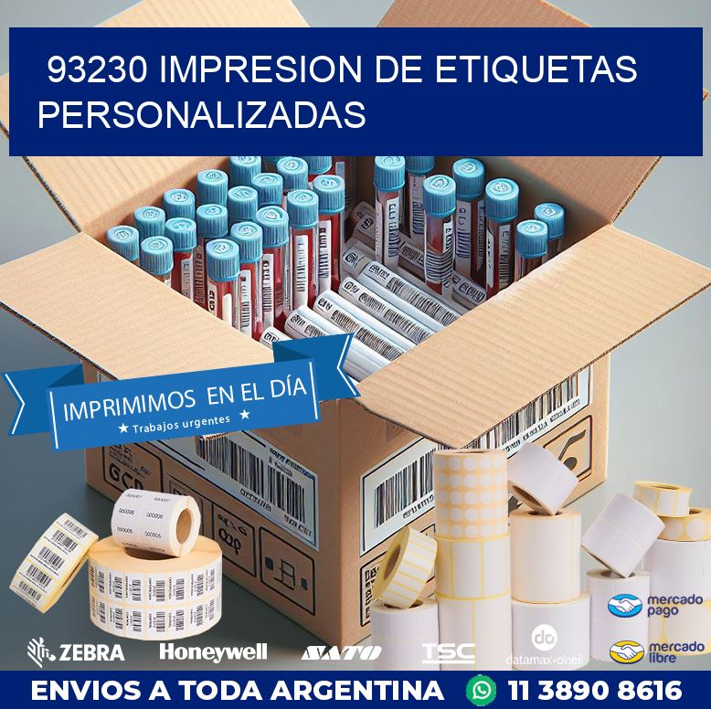 93230 IMPRESION DE ETIQUETAS PERSONALIZADAS