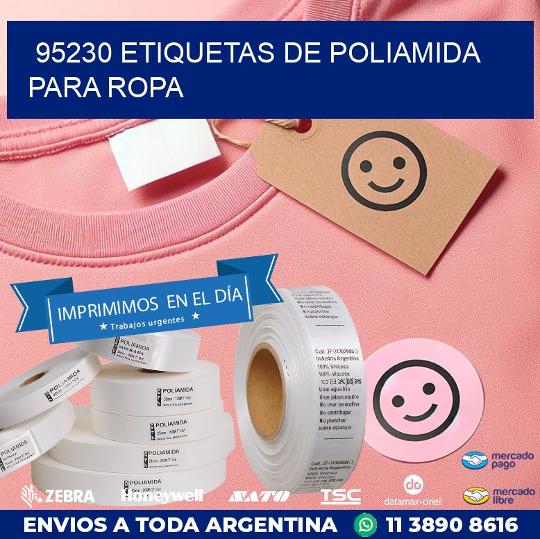 95230 ETIQUETAS DE POLIAMIDA PARA ROPA