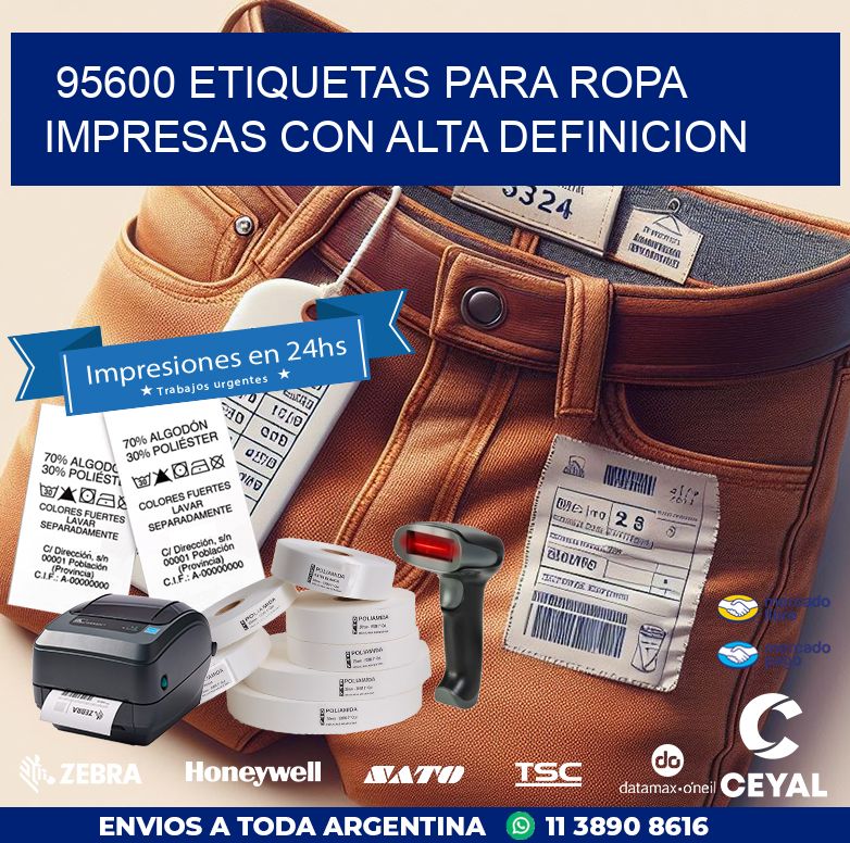 95600 ETIQUETAS PARA ROPA IMPRESAS CON ALTA DEFINICION