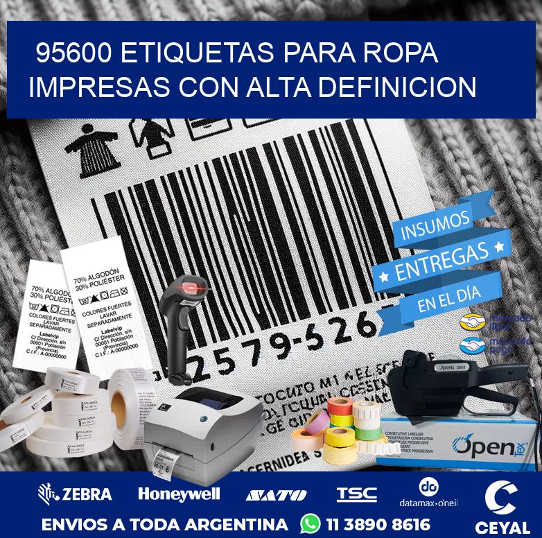 95600 ETIQUETAS PARA ROPA IMPRESAS CON ALTA DEFINICION